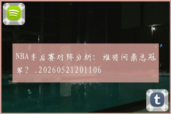 NBA季后赛对阵分析：谁将问鼎总冠军？_20260521201106